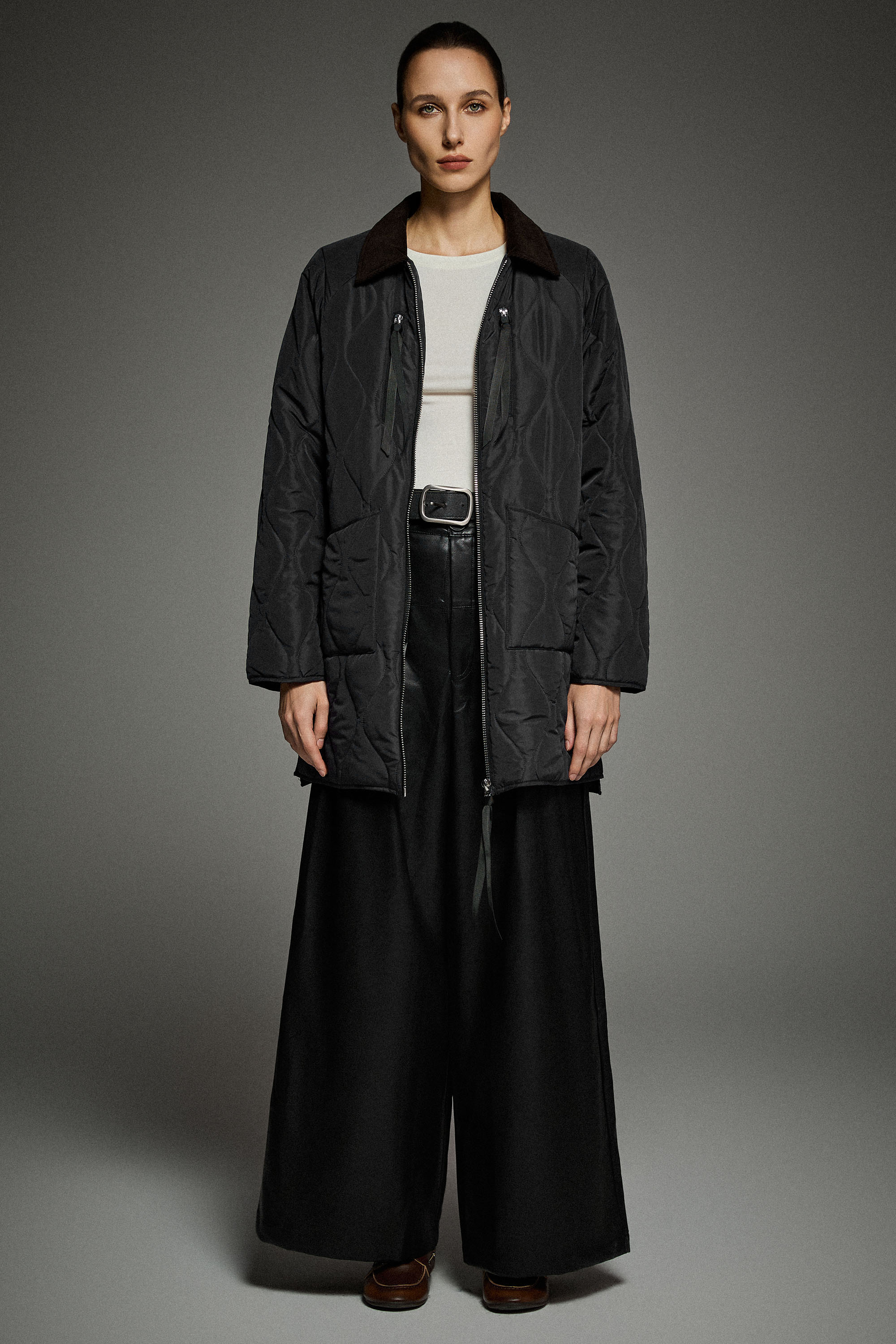 092 Universe® Lightweight Jacket with Corduroy Collar #color_black