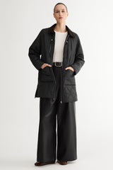 092 Universe® Lightweight Jacket with Corduroy Collar #color_black