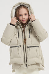 Orolay 092 Classics Kids Thickened Hooded Down Coat #color_beige