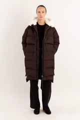 Orolay-Long Winter Puffer Jacket-Long Winter Puffer Jacket - Orolay, #color_coffee