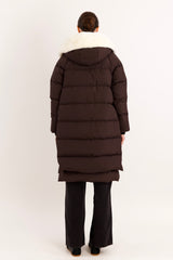 Orolay-Long Winter Puffer Jacket-Long Winter Puffer Jacket - Orolay, #color_coffee