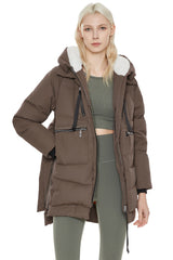 Orolay 092 Classics Women's Thickened Down Jacket #color_coffee