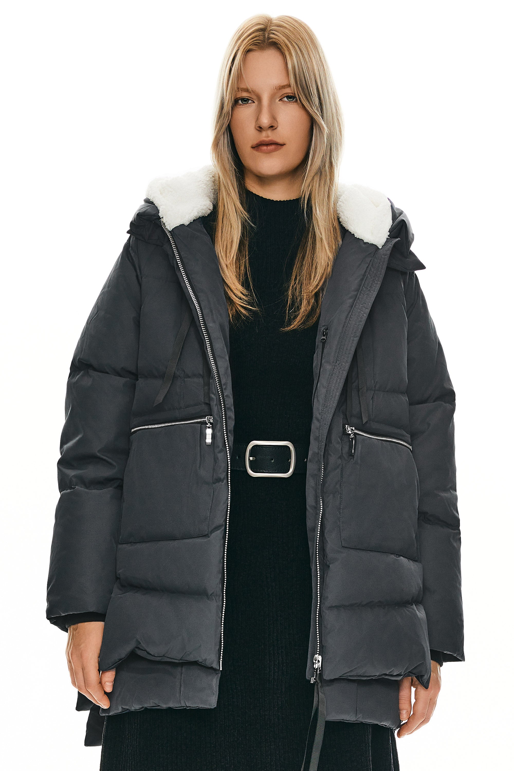 Orolay 092 Classics Women's Thickened Down Jacket #color_darkgray