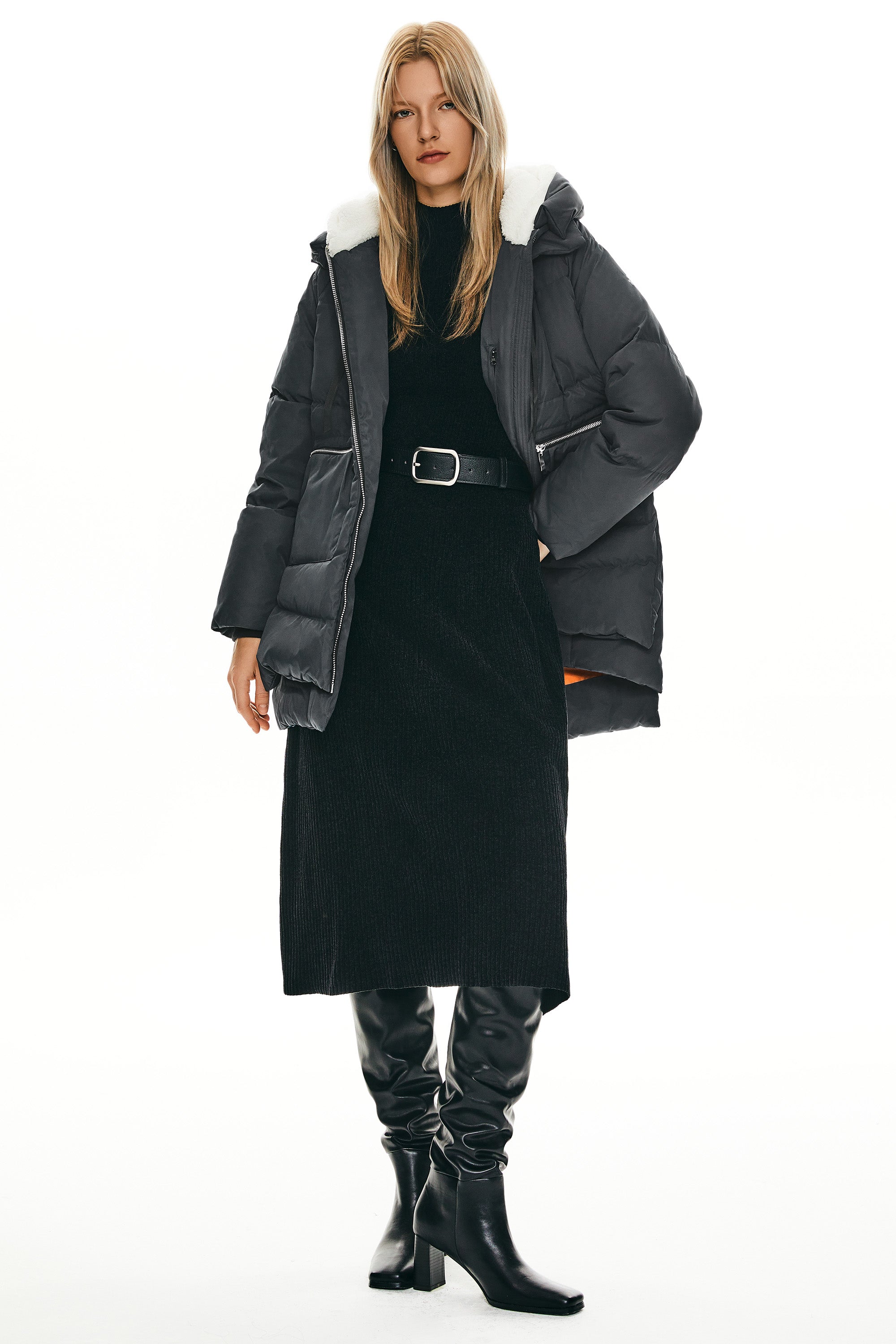 Orolay 092 Classics Women's Thickened Down Jacket #color_darkgray