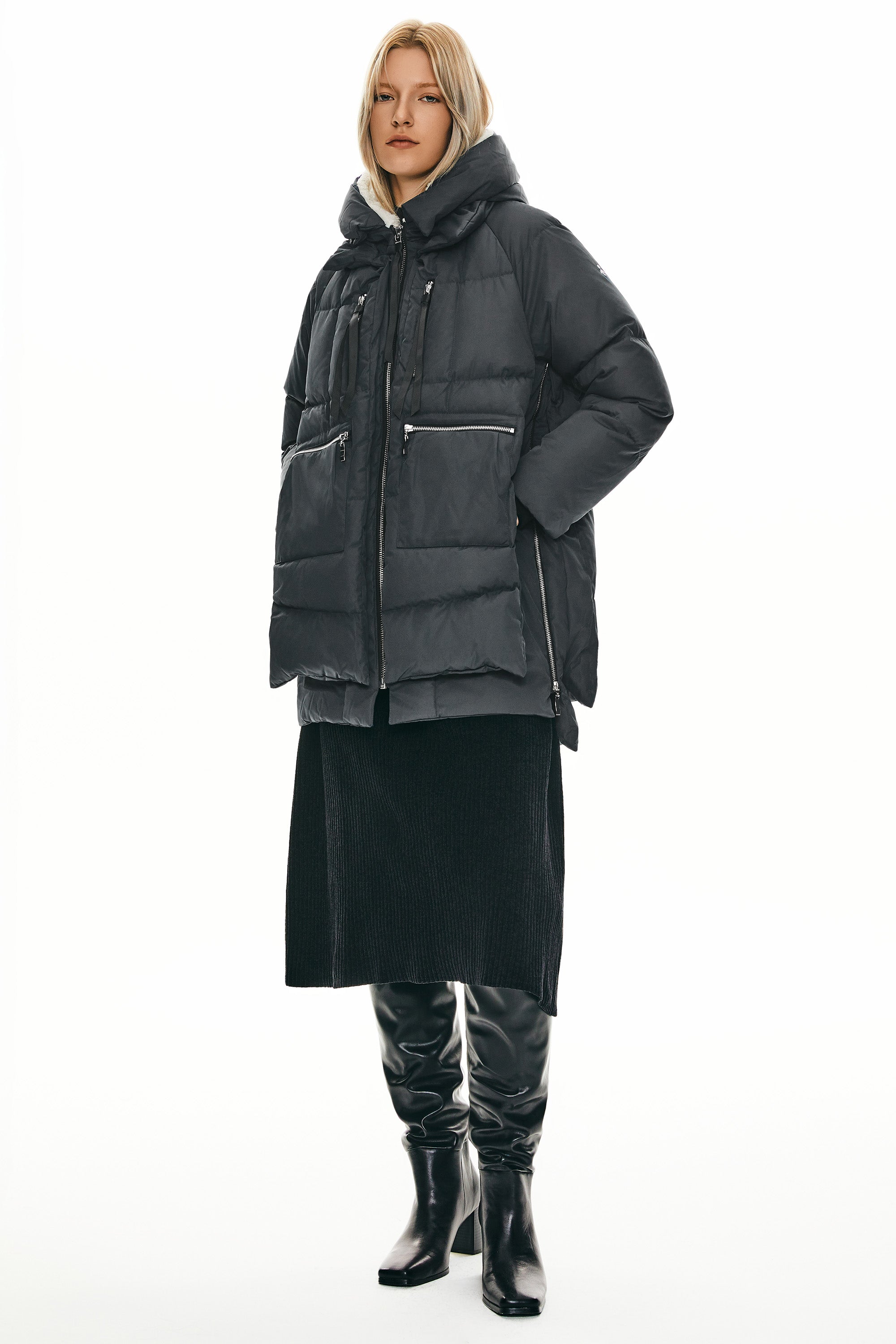 Orolay 092 Classics Women's Thickened Down Jacket #color_darkgray