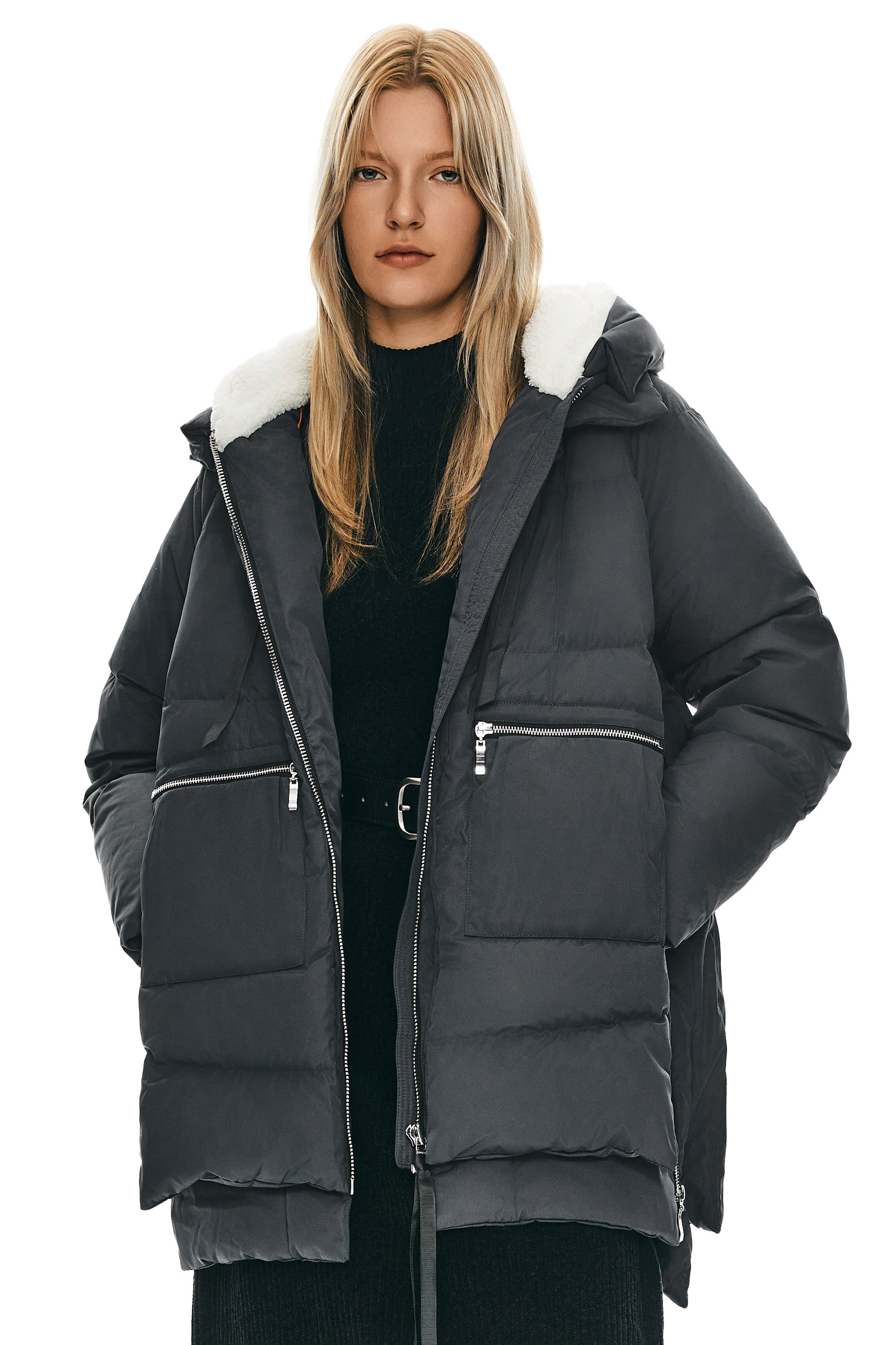Orolay 092 Classics Women's Thickened Down Jacket #color_darkgray