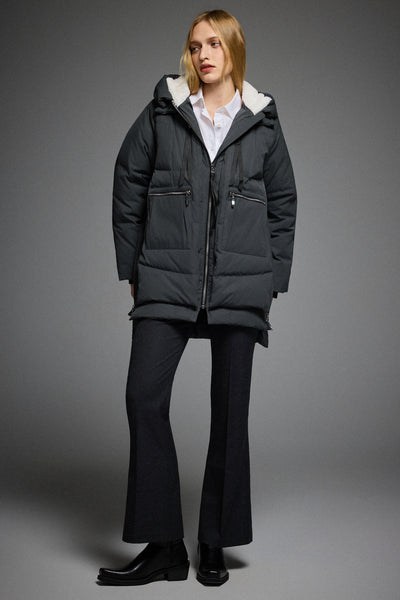 Orolay Damen Winter-Daunenjacke Mit Kapuze Und Kunstpelzbesatz – Taillierter Mantel, Extra Warm, Ideal Für Alltag & Freizeit