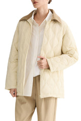 Straight Cut Lightweight Down Jacket orolay #color_beige
