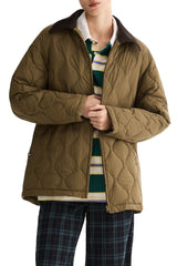 Straight Cut Lightweight Down Jacket orolay #color_coffee