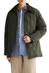 Straight Cut Lightweight Down Jacket orolay #color_dark green