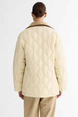 Straight Cut Lightweight Down Jacket orolay #color_beige