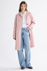 Orolay-Single-Breasted Trench-#color_pink