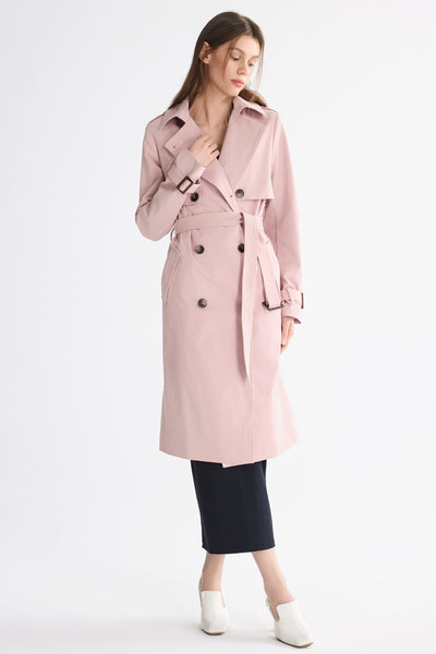 Studio Anneloes Laurien check trenchcoat | Beige | Ronald Deurloo Studio Anneloes Laurien check trenchcoat | Beige | Ronald Deurloo