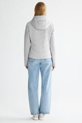 Structured Paneled Puffer Jacket with Hood #color_gray