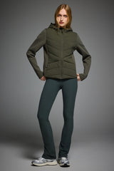 Orolay Structured Paneled Puffer Jacket with Hood #color_olive