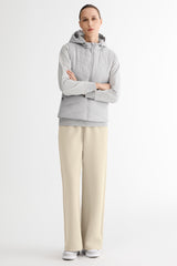 OROLAY Air Layer Wide-Leg Sweatpants #color_khaki