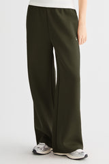 OROLAY Air Layer Wide-Leg Sweatpants #color_olive