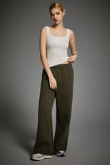 OROLAY Air Layer Wide-Leg Sweatpants #color_olive