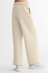 OROLAY Air Layer Wide-Leg Sweatpants #color_khaki