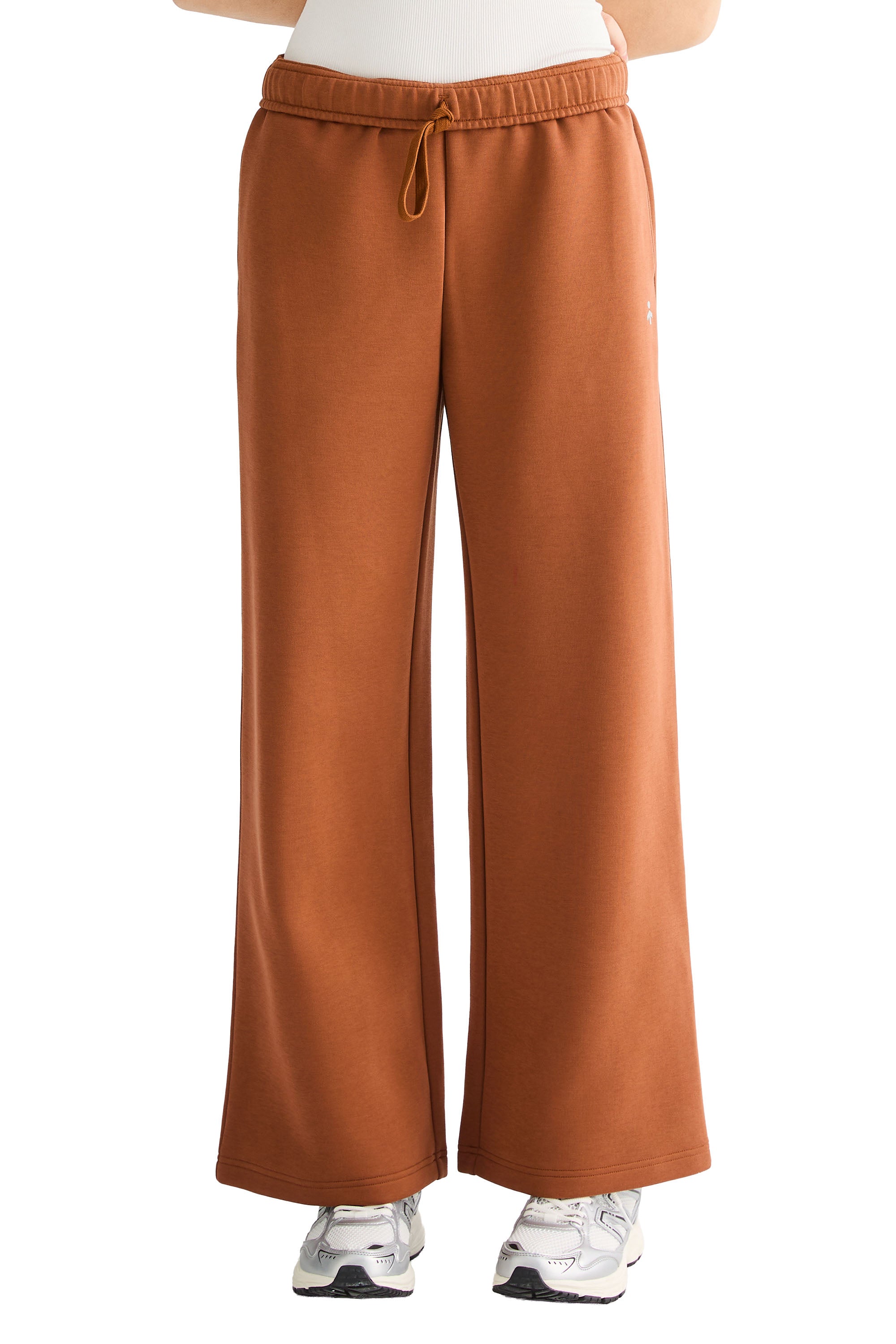 OROLAY Air Layer Wide-Leg Sweatpants #color_orange