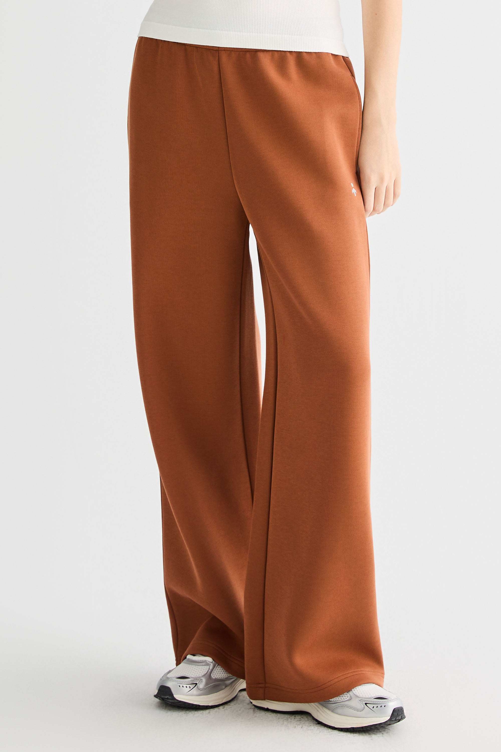OROLAY Air Layer Wide-Leg Sweatpants #color_orange