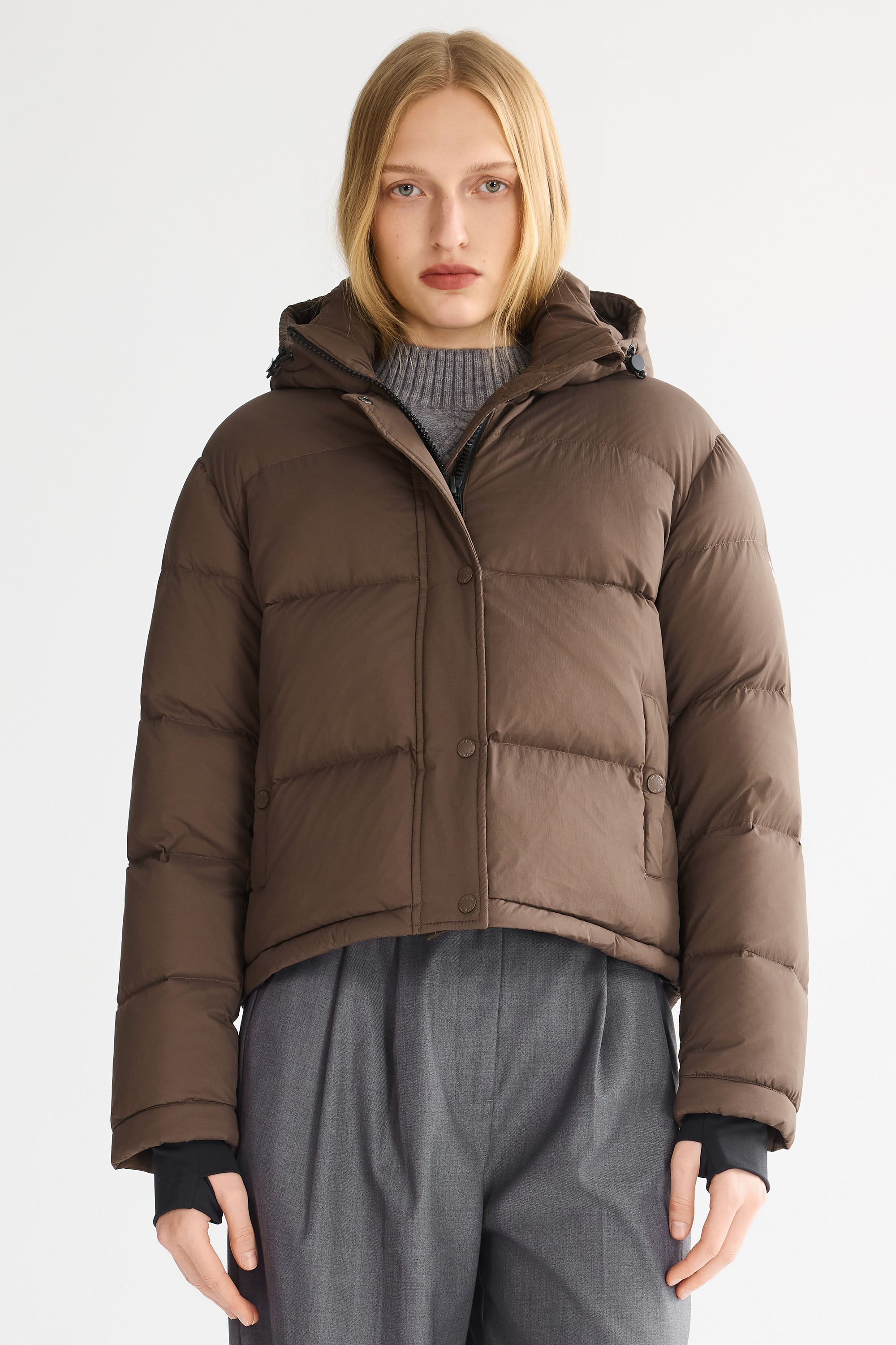 Puff-O® Cropped Down Puffer Jacket