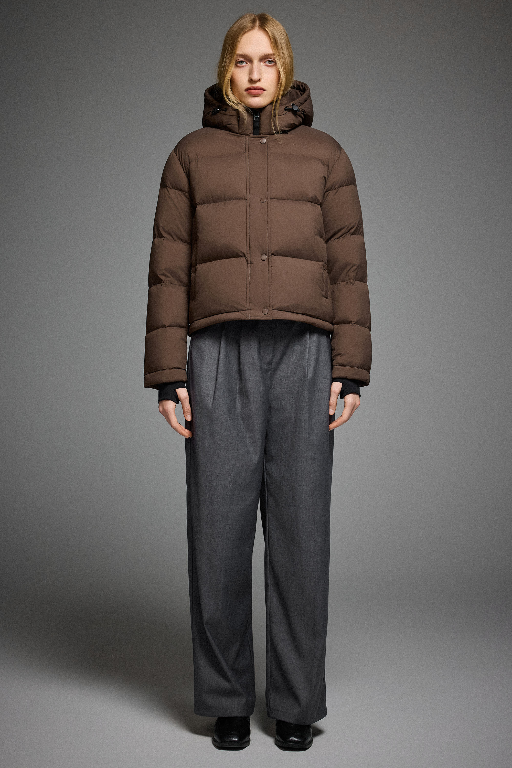 Puff-O® Cropped Down Puffer Jacket
