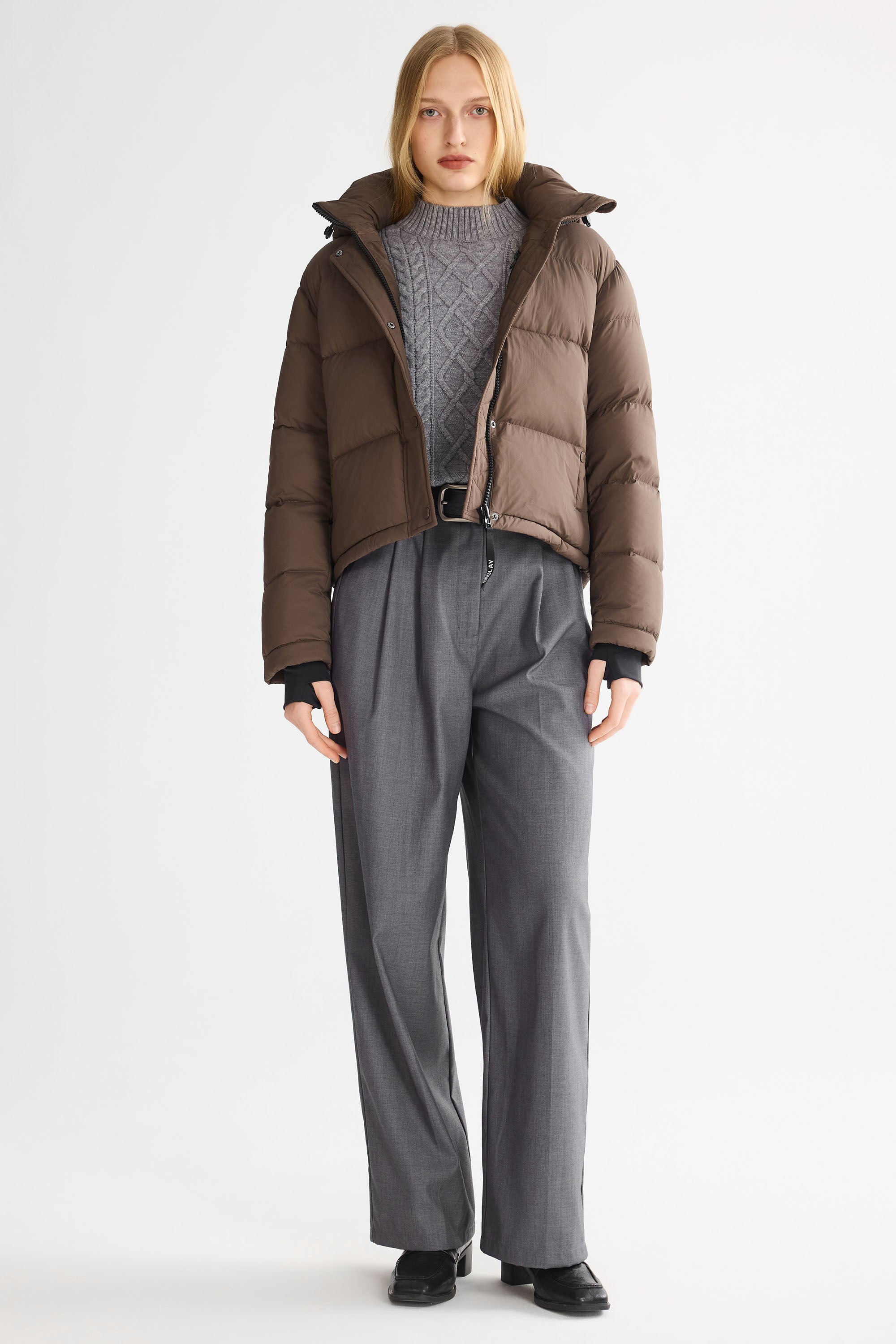 Puff-O® Cropped Down Puffer Jacket