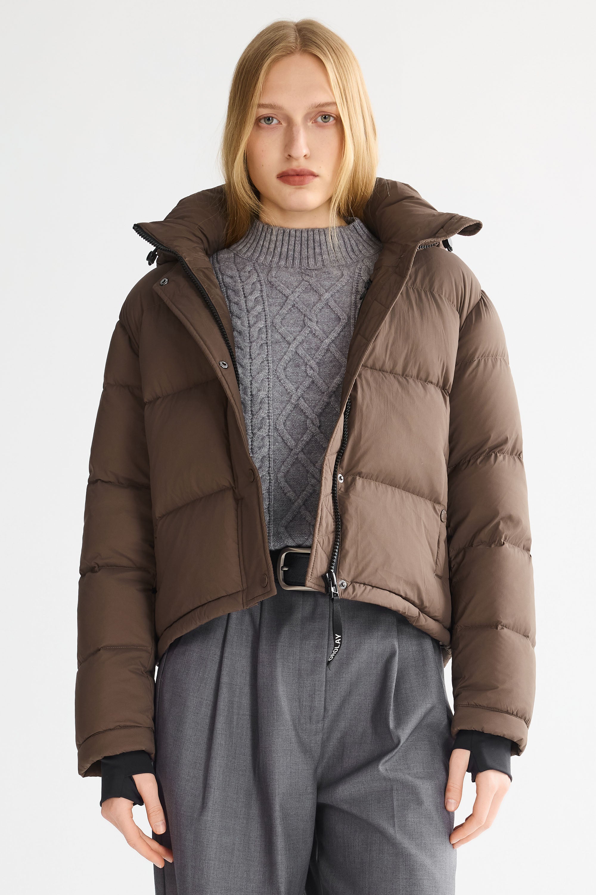 Puff-O® Cropped Down Puffer Jacket
