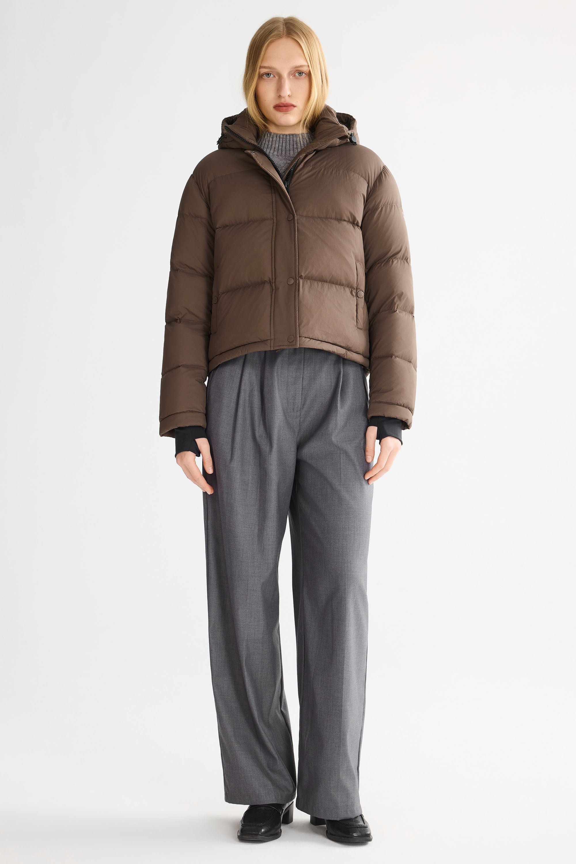 Puff-O® Cropped Down Puffer Jacket
