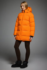 Orolay-Aurora Detachable Hood Down Puffer-#color_Bright Marigold