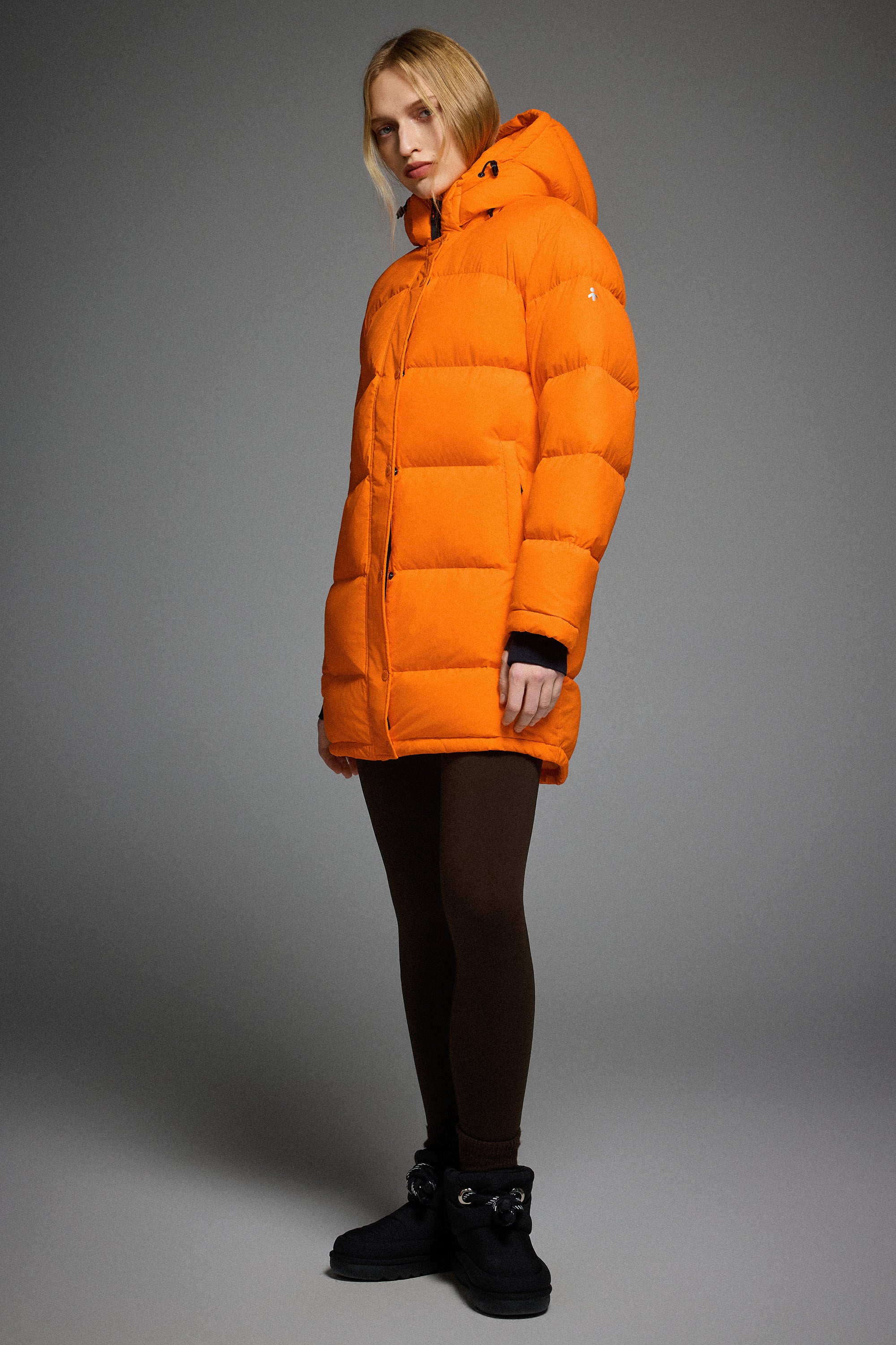 Orolay-Aurora Detachable Hood Down Puffer-#color_Bright Marigold