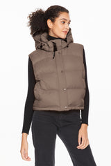 Orolay-Aurora Hooded Puffer Vest-#color_Coffee