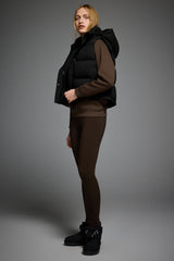 Orolay-Aurora Hooded Puffer Vest-#color_Black