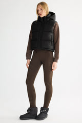 Orolay-Aurora Hooded Puffer Vest-#color_Black