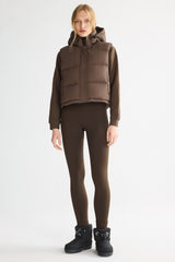 Orolay-Aurora Hooded Puffer Vest-#color_Coffee