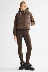 Orolay-Aurora Hooded Puffer Vest-#color_Coffee