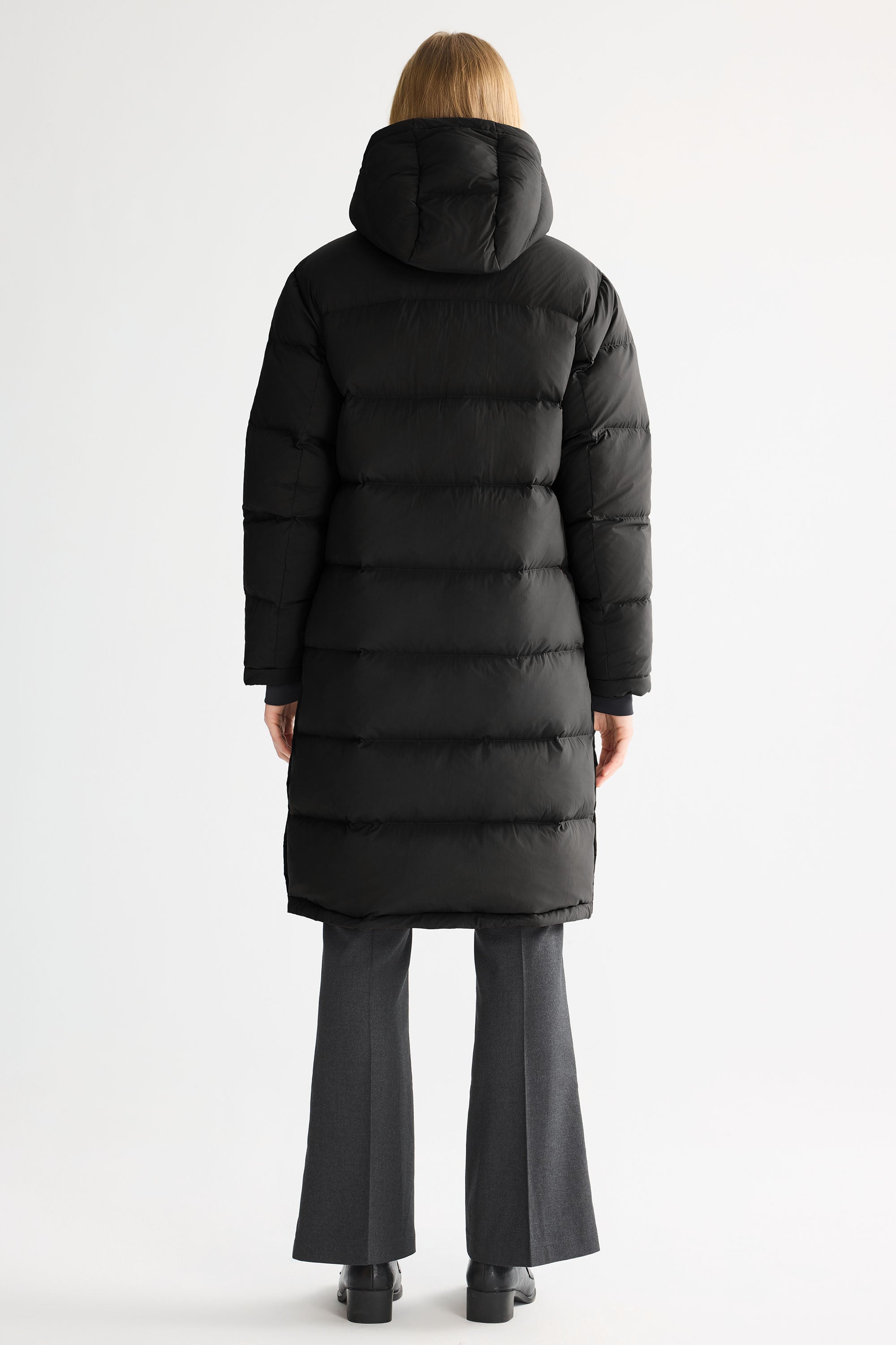 Orolay-Aurora Long Detachable Hooded Down jacket-#color_Black