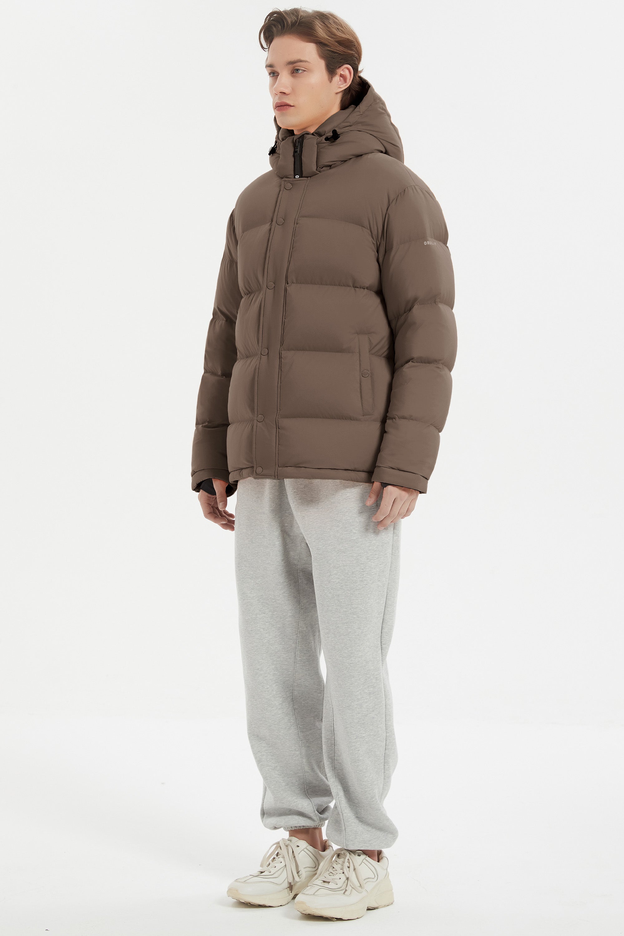 Orolay-Aurora Mens Lightweight Down Puffer-#color_coffee