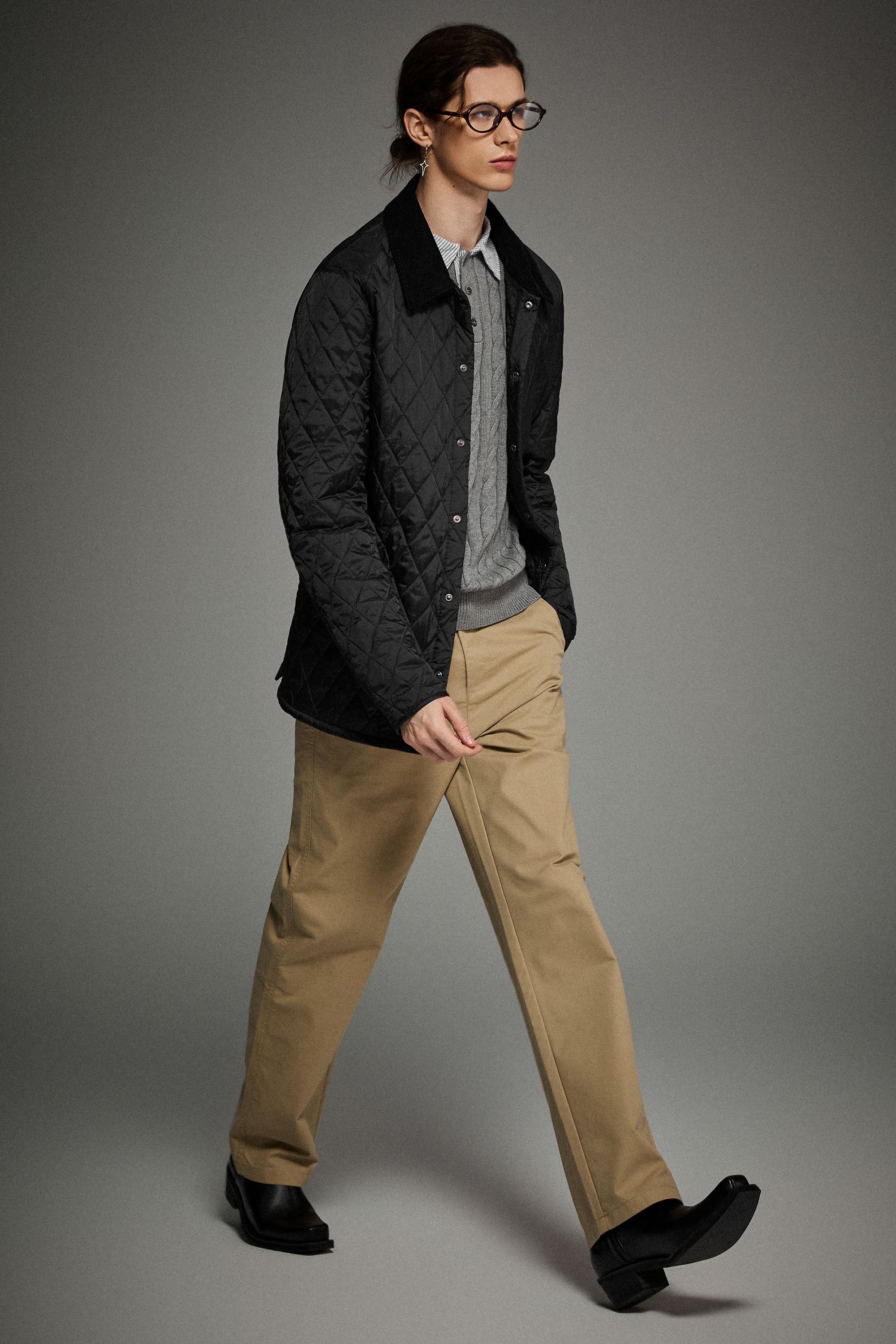 Orolay BarnForm Classic Lightweight Quilted Jacket #color_black