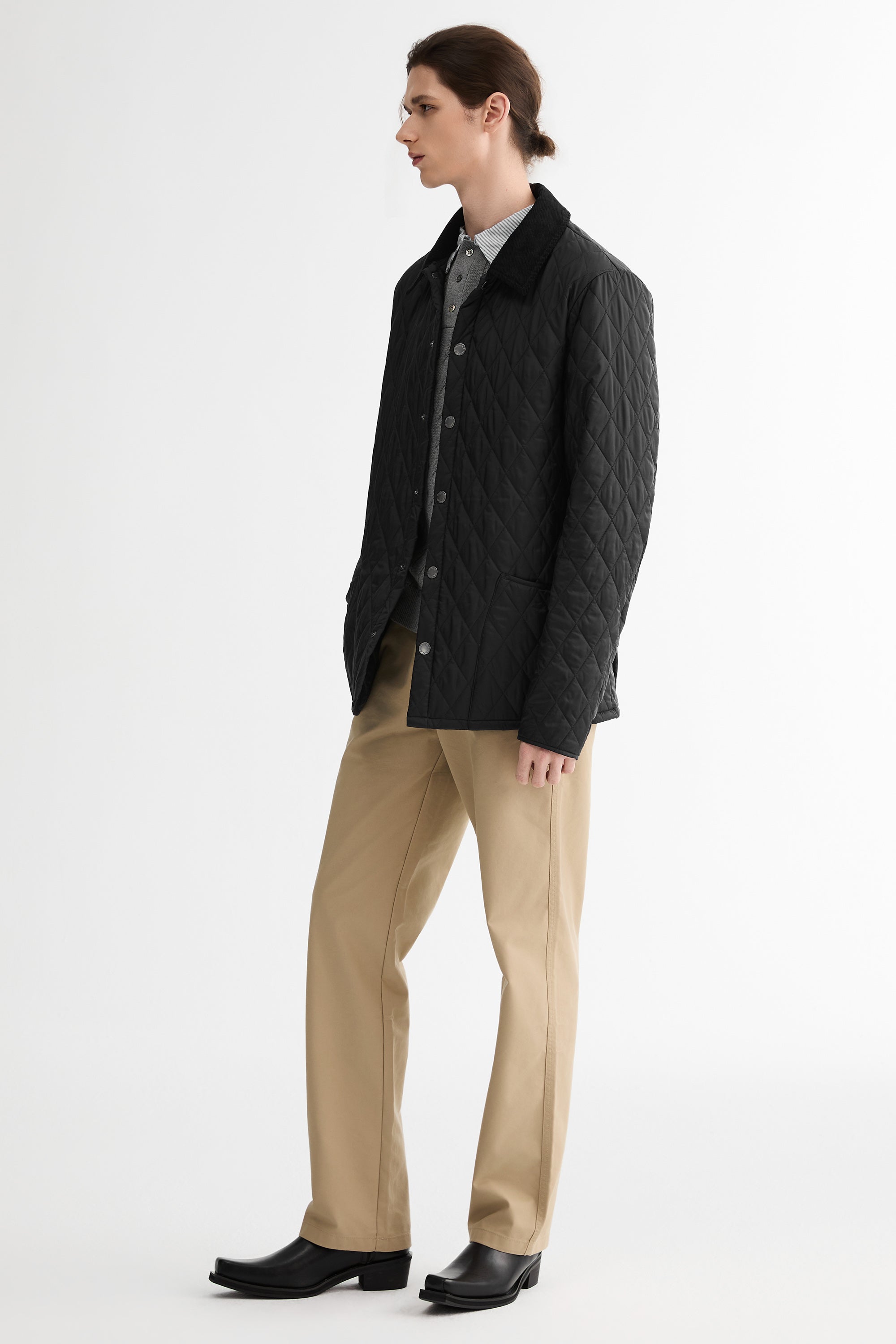 Orolay BarnForm Classic Lightweight Quilted Jacket #color_black