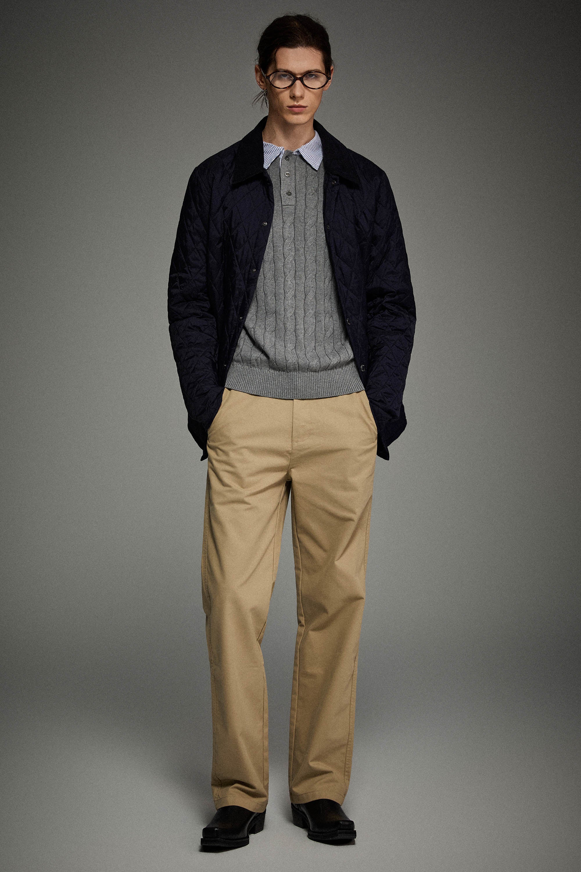 Orolay BarnForm Classic Lightweight Quilted Jacket #color_navy