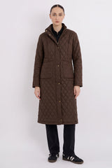BarnForm Long Lightweight Trench Jacket #color_coffee