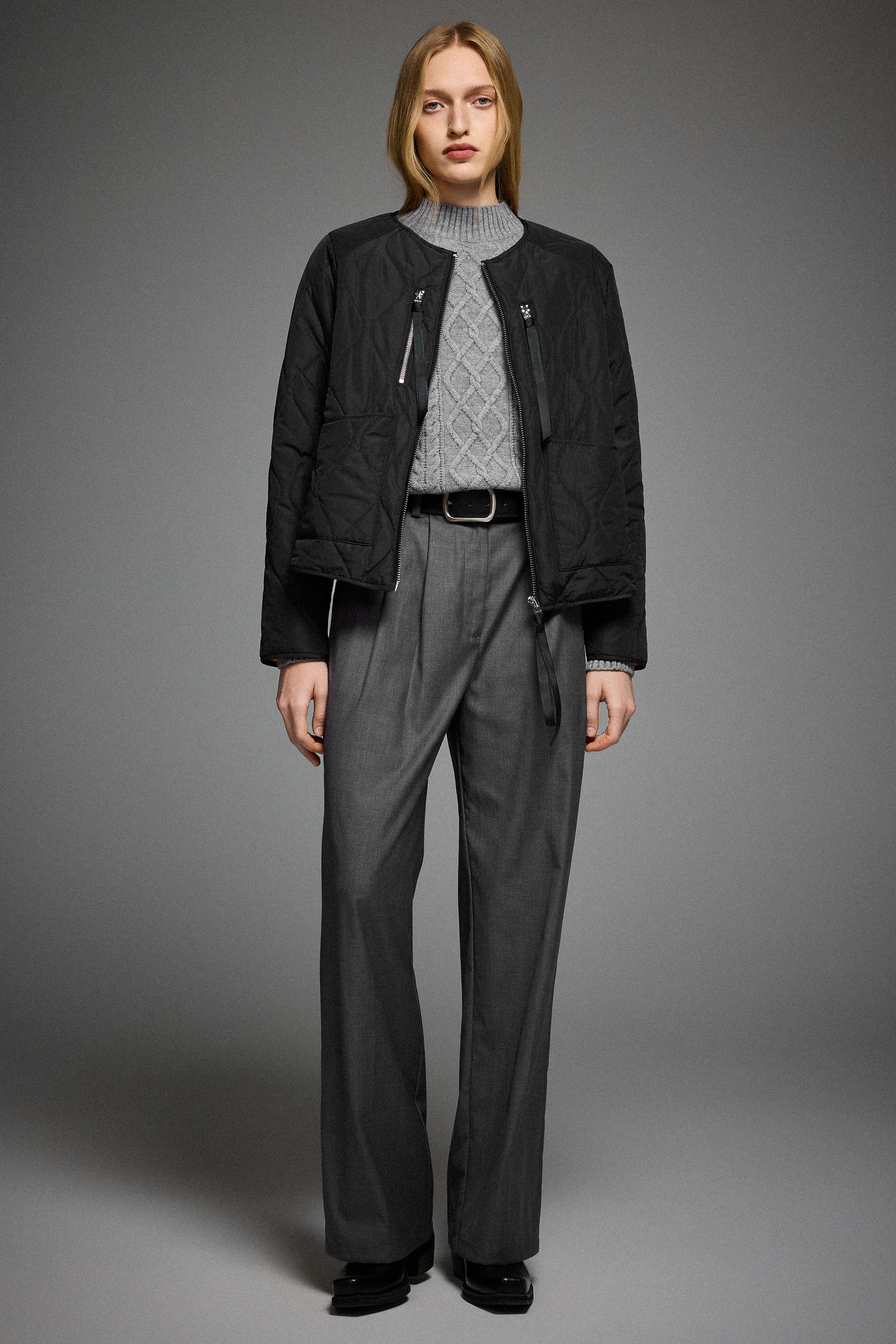 OROLAY 092 Universe® Lightweight Quilted Jacket #color_black