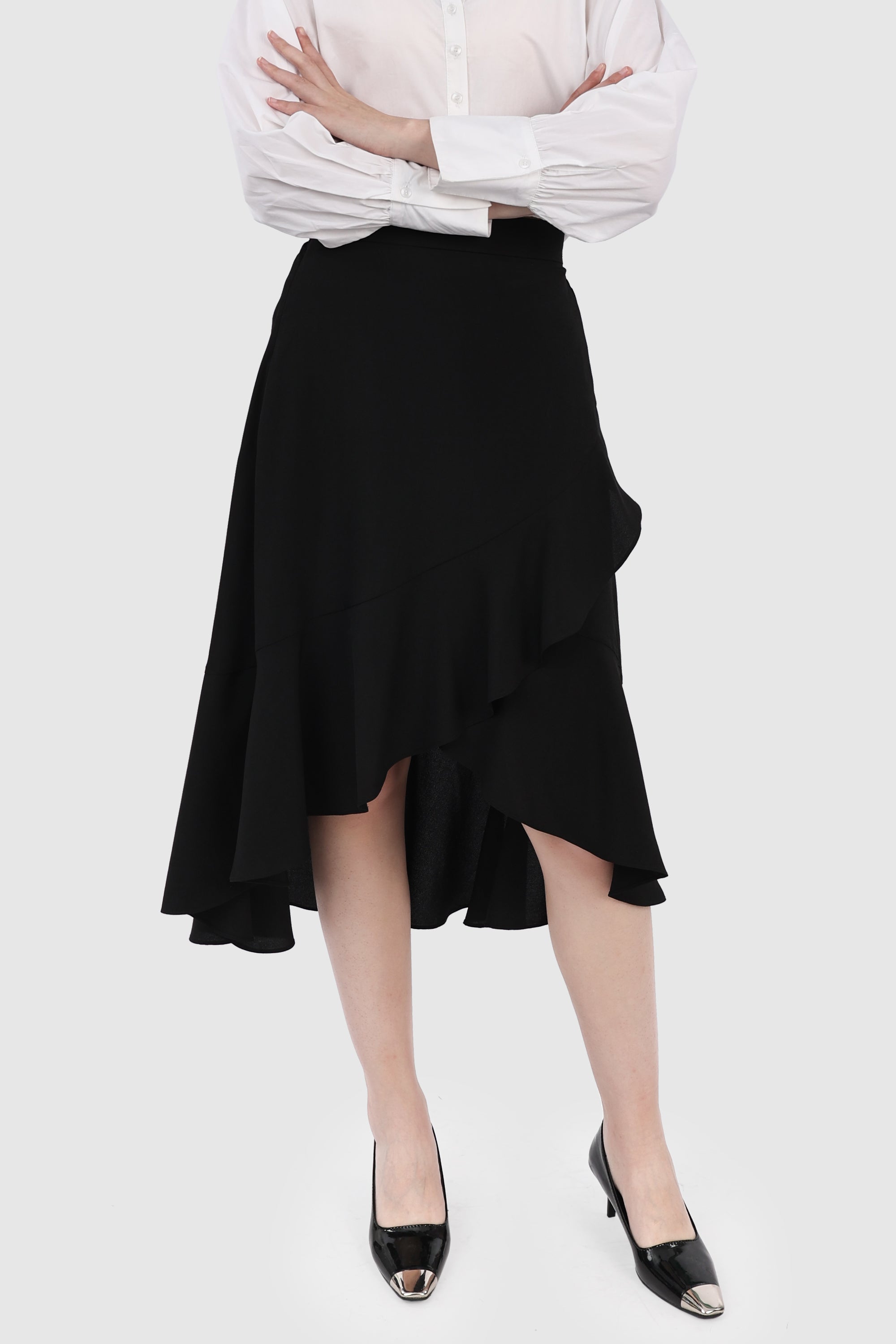 Chiffon Midi Skirt
