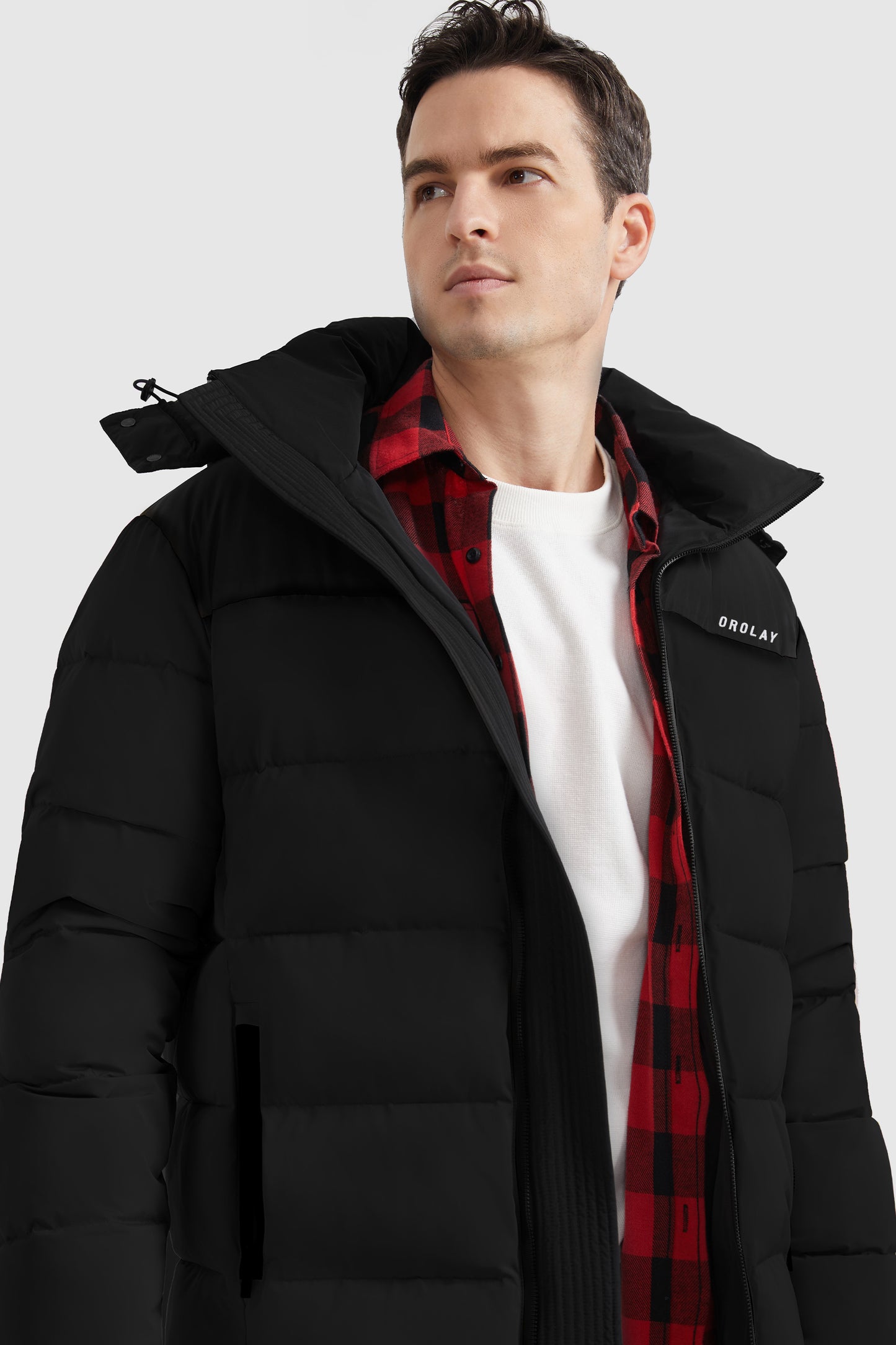 Puffer Warm Jacket Winter Full-Zip Windproof Coat