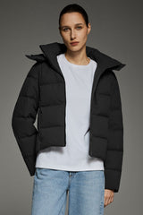 CityForm Short Detachable Hood Down Jacket orolay #color_black