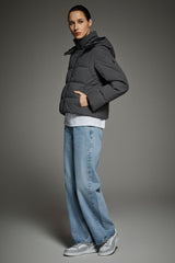 CityForm Short Detachable Hood Down Jacket orolay #color_darkgray