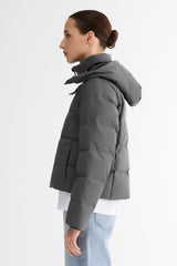 CityForm Short Detachable Hood Down Jacket orolay #color_darkgray