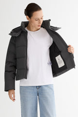 CityForm Short Detachable Hood Down Jacket orolay #color_darkgray